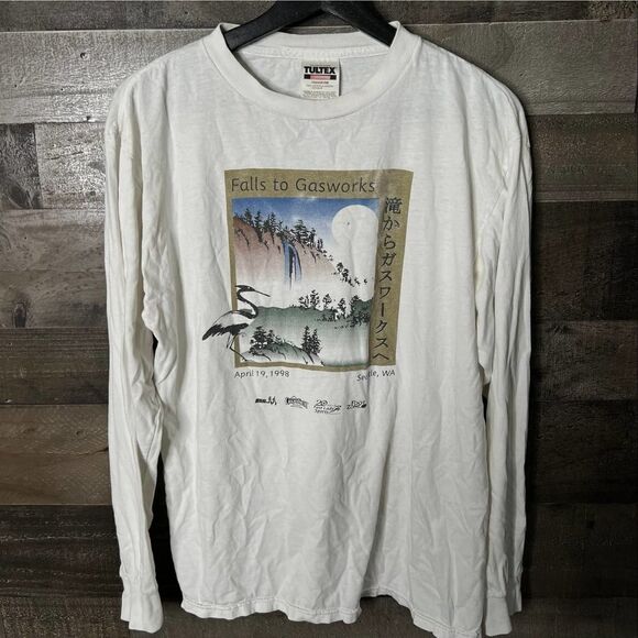 VTG Seattle Long Sleeve Shirt Tultex Medium - Picture 1 of 3